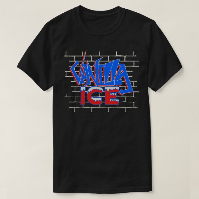 T-shirt Graffiti en brique de glace Vanilla (Design devant)