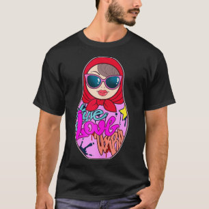 T-shirt Graffiti femmes Matryoshka Punk poupée nid rue