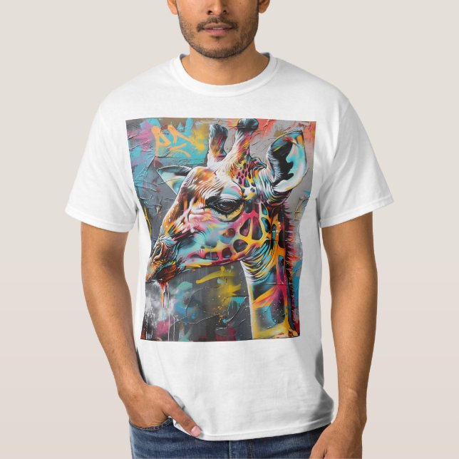 T-shirt Graffiti Giraffe (Devant)