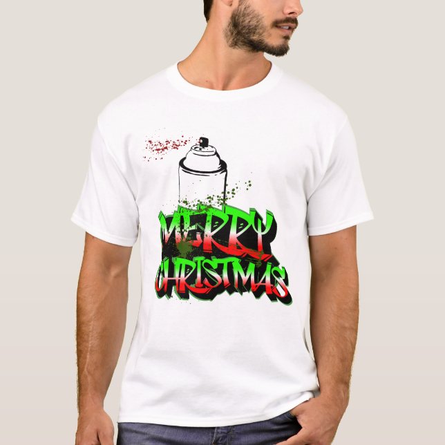 T-shirt Graffiti Joyeux Noël (Devant)
