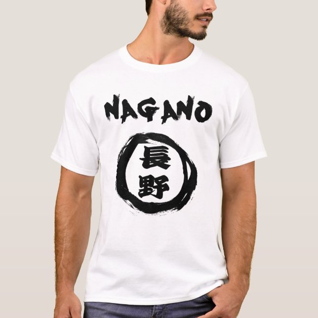 T-shirt Graffiti Kanji de Nagano (Devant)
