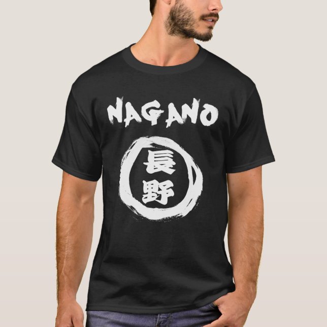 T-shirt Graffiti Kanji de Nagano (Devant)
