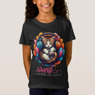 T-Shirt Graffiti Kitten Vibe Appareils - Texte personnalis