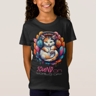 T-Shirt Graffiti Kitty Vibe Vêtements - Calico