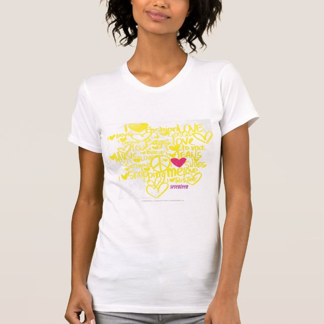 T-shirt Graffiti Magenta-Jaune (Devant)