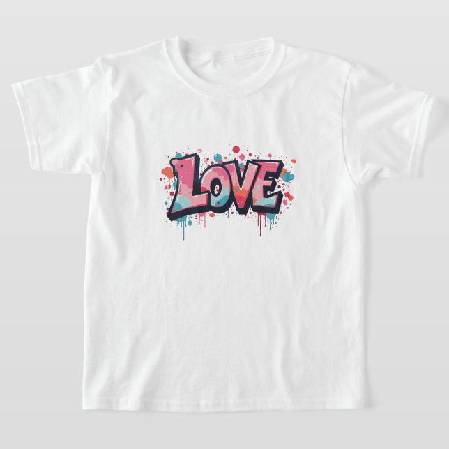 T-shirt Graffiti Pastel Love Bombe (Poser)