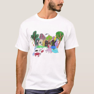 T-shirt Graffiti Punk Rock Design #1 : Animaux couleur "RO