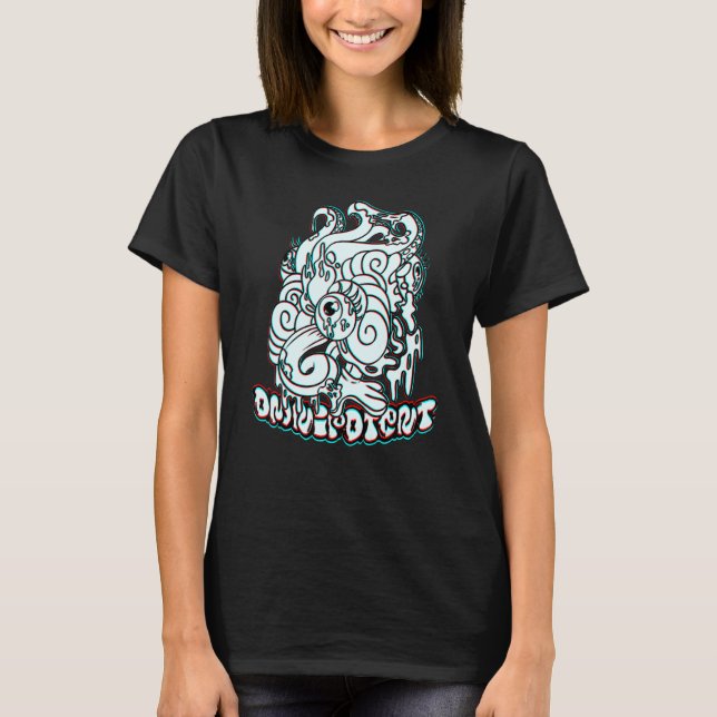 T-shirt Graffiti Retro Créature Alien 2 (Devant)