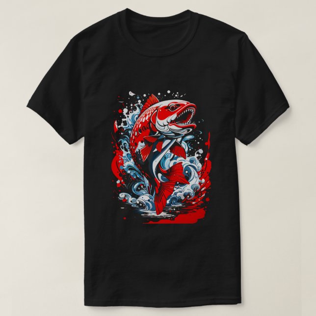 T-shirt graffiti saumon (Design devant)