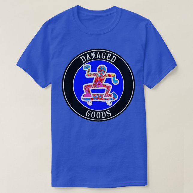 T-shirt graffiti skateboard Biens endommagés (Design devant)