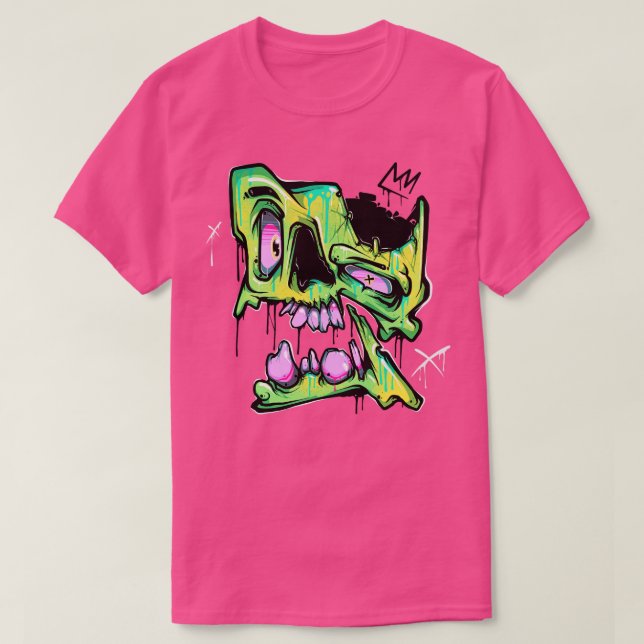 T-shirt Graffiti Skull (Design devant)