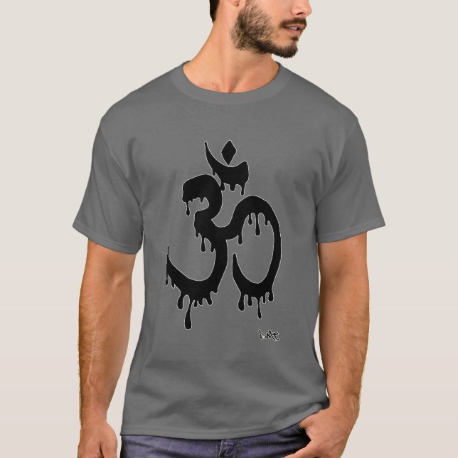 T-SHIRT GRAFFITI SPIRITUEL DE DMT - BOURDONNEMENT OM D'AUM (Devant)