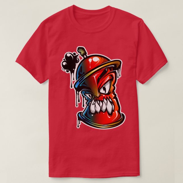 T-shirt Graffiti Spray Can (Design devant)