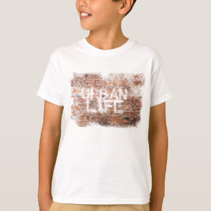 T-shirt Graffiti URBAN LIFE GRUNGE BRICKS