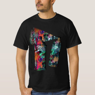 T-shirt Graffiti Wall et Spray Paint Splatter