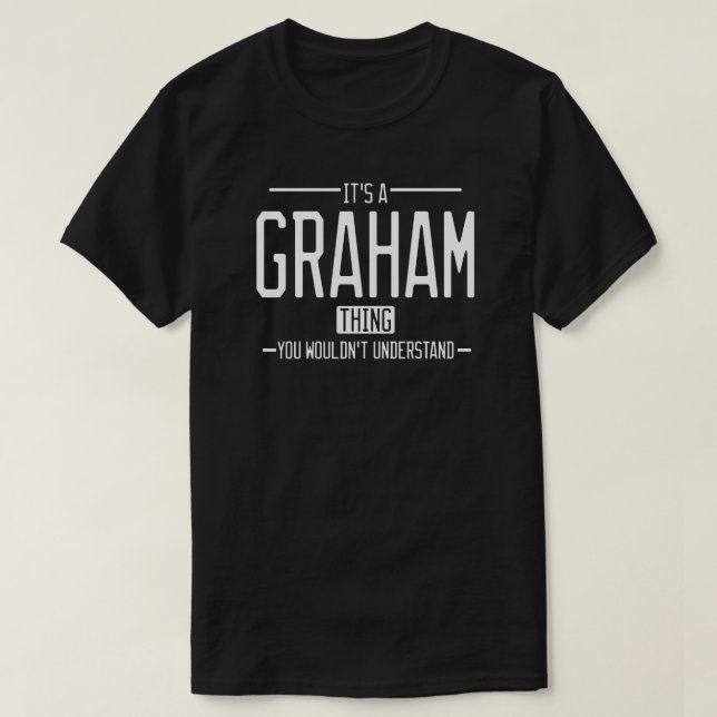 T-shirt Graham drôle nom de famille drôle (Design devant)