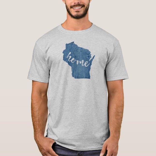 T-shirt Grain de bois du Wisconsin (Devant)