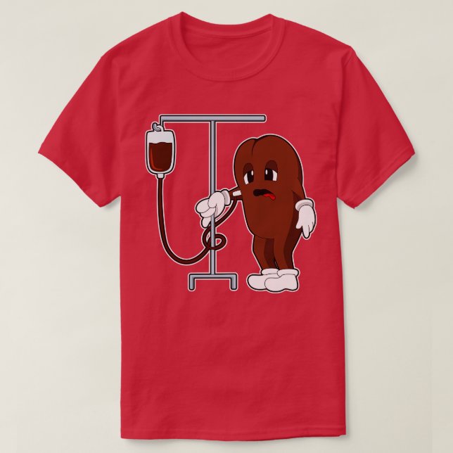 T-shirt Graine de café avec cafetière (Design devant)