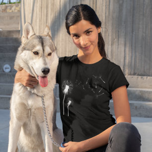 T-shirt Graines de Dandelion soufflées au vent Florales na