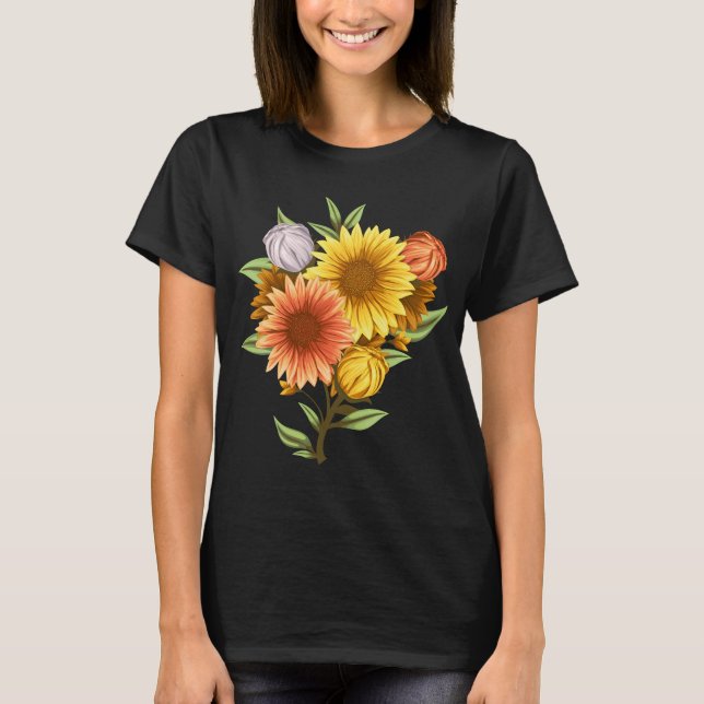 T-shirt graines de tournesol (Devant)