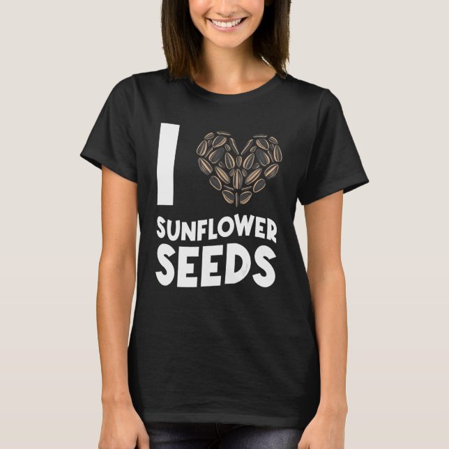 T-shirt Graines De Tournesol Noix Snacks Cute (Devant)