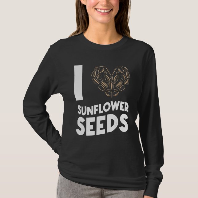 T-shirt Graines de Tournesol Noix Snacks Mignon (Devant)