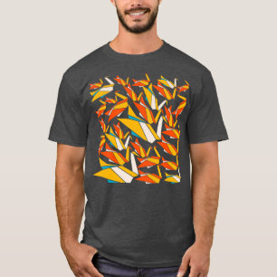 T-shirt Graines en papier jaune