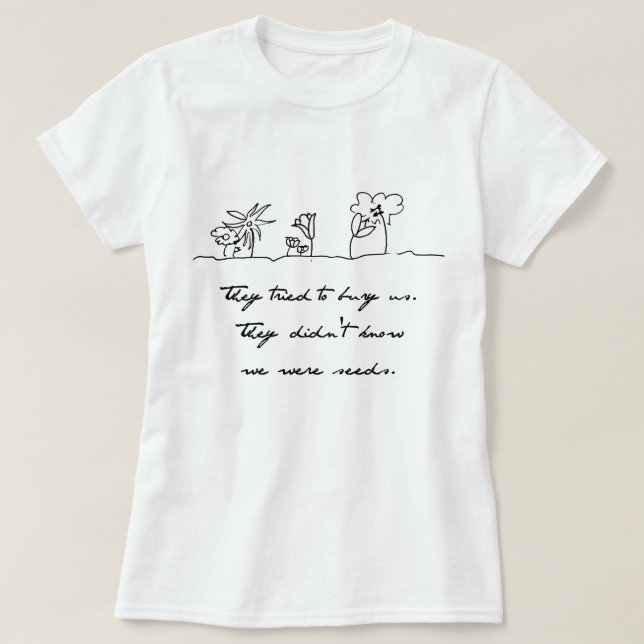 T-shirt Graines et fleurs (Design devant)