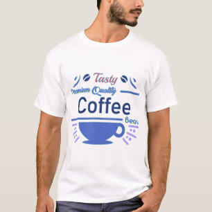 T-shirt "Grains de café savoureux de qualité premium"