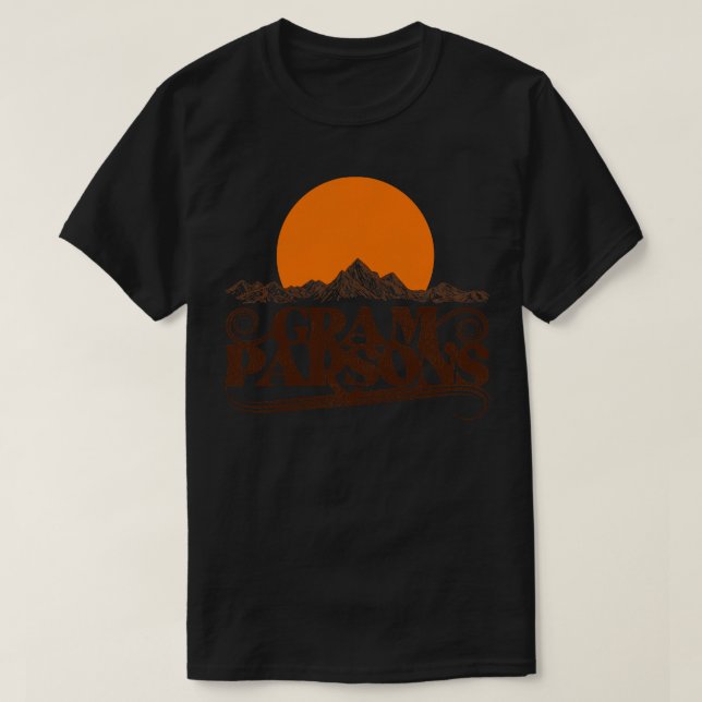 T-shirt Gram Parsons lève soleil (Design devant)