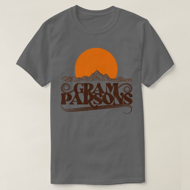 T-shirt Gram Parsons lève soleil (Design devant)