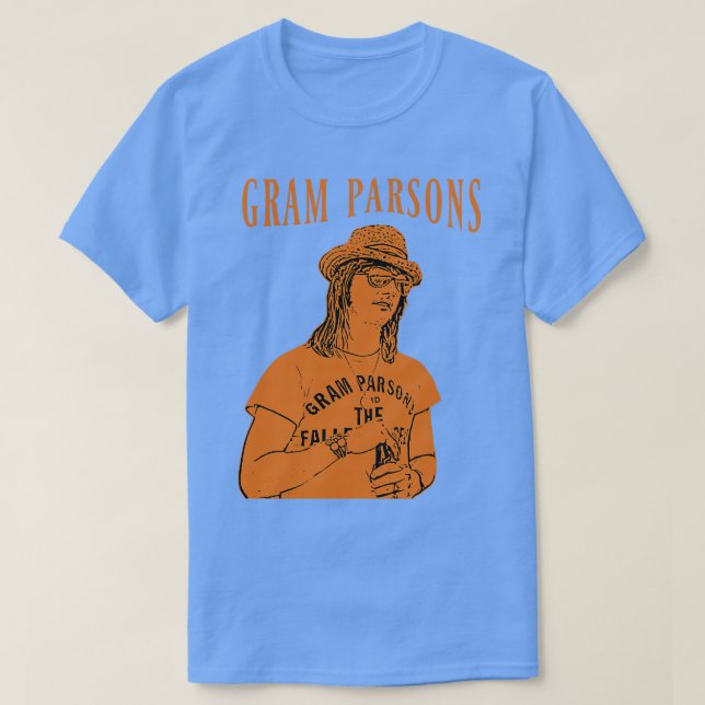 T-shirt Gram Parsons Retro (Design devant)