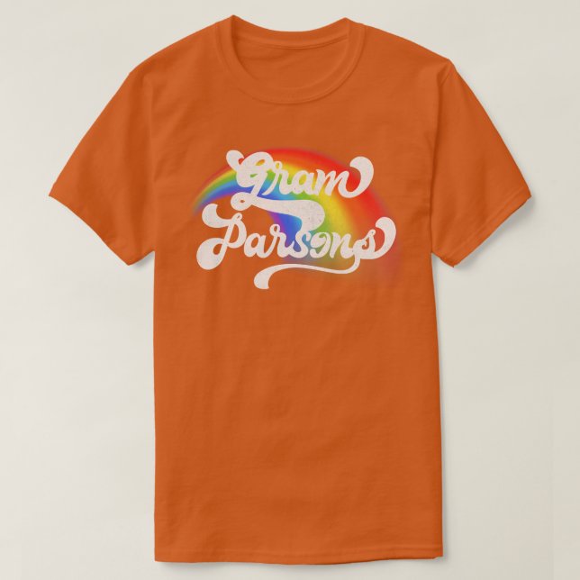 T-shirt Gram Parsons Retro Style défraîchi Design (Design devant)