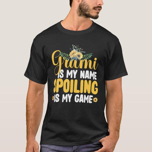 T-shirt Grami Est Mon Nom Spots Est Mon Jeu Drôle Maman Mo (Devant)