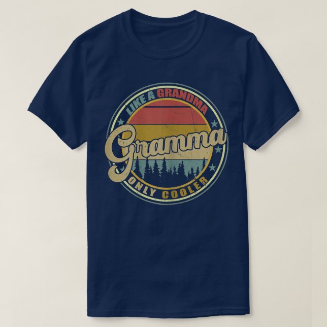 T-shirt Gramma Femme Comme Grand-Mère Seulement Glacière V (Design devant)