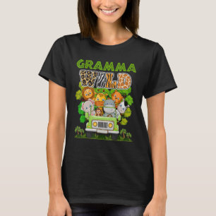 T-shirt Gramma Wild Zoo Thème Anniversaire Camion Safari J