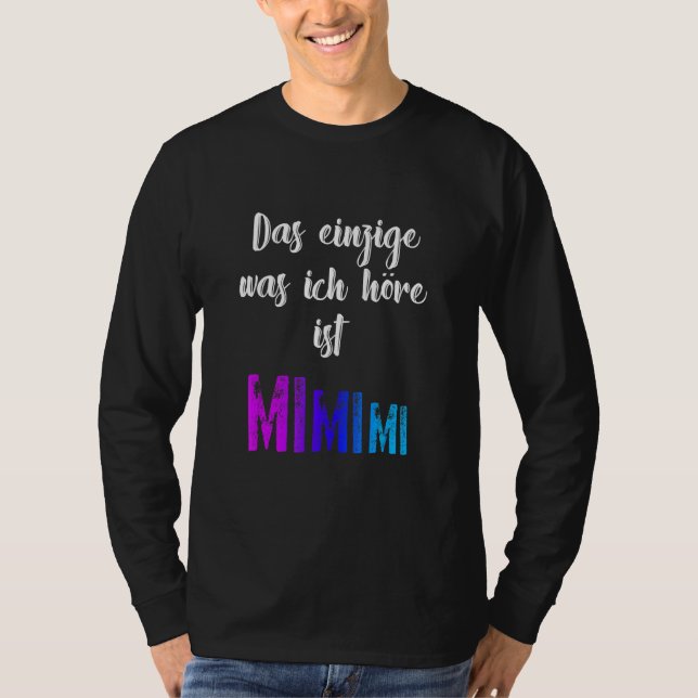T-shirt Grammar Meckern Le Seul Mimimi (Devant)