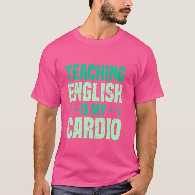 T-shirt Grammar Police Enseignant Anglais (Devant)