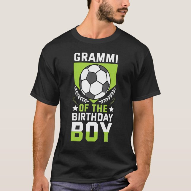 T-shirt Grammi De L'Équipe Anniversaire Du Joueur De Footb (Devant)