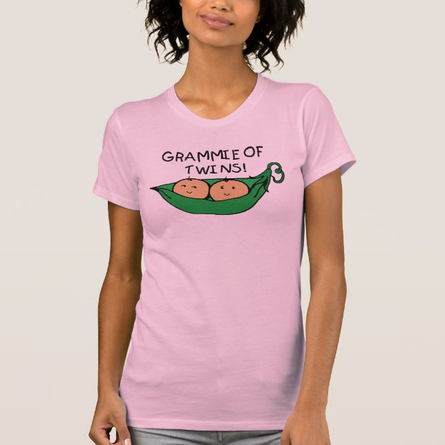 T-shirt Grammie de cosse de jumeaux (Devant)