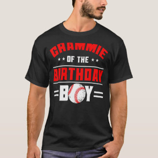 T-shirt Grammie De L'Anniversaire Boy Baseball Thème Famil