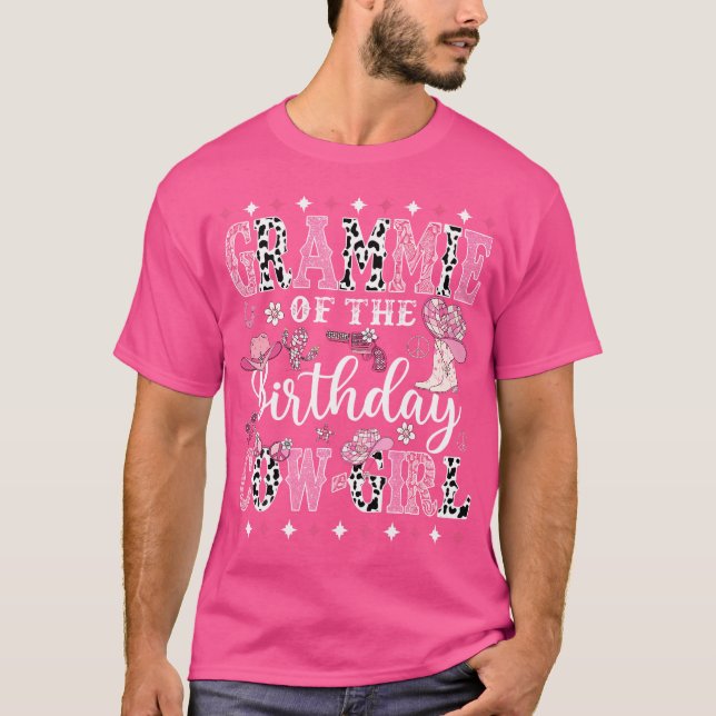 T-shirt Grammie De L'Anniversaire Cowgirl Rodeo Cowgirl Bi (Devant)