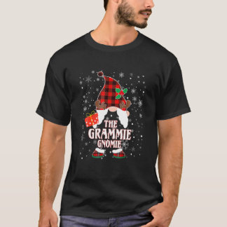 T-shirt Grammie Gnome Buffalo Plaid Correspondant Famille 