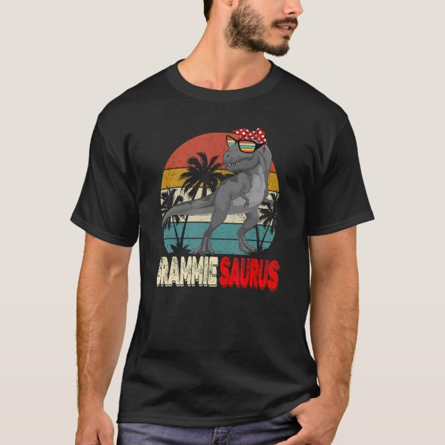 T-shirt Grammiesaurus Rex Dinosaur Grammie Saurus Mère (Devant)