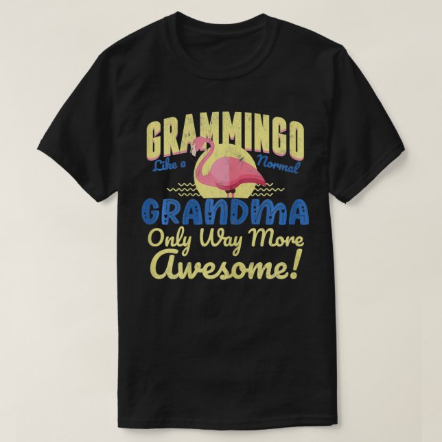T-shirt Grammingo Femme De Grand-Mère Des Petits-Enfants G (Design devant)