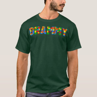 T-shirt Grammy Brick Builder Funny Blocks Master Builder