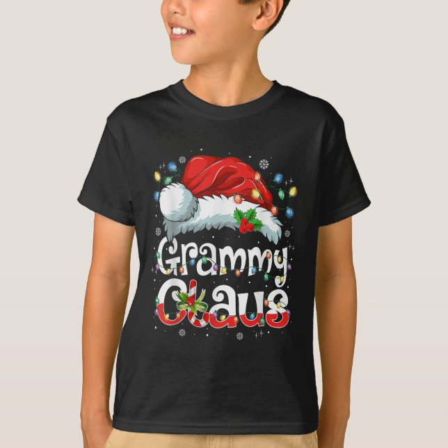 T-shirt Grammy Claus Xmas Santa Matching Family Christmas  (Devant)