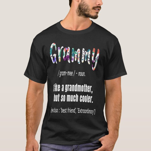 T-shirt Grammy Comme Grand-Mère, mais tant de mères Glaciè (Devant)