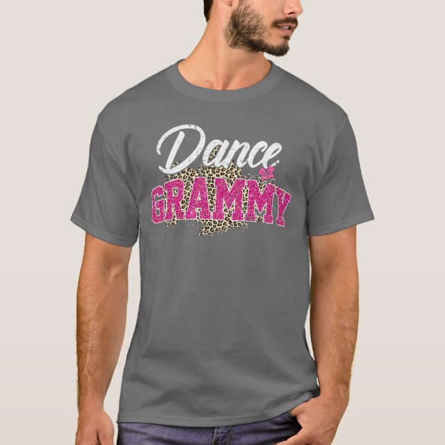 T-shirt Grammy de danse Léopard Drôle de danse Grammy Mère (Devant)