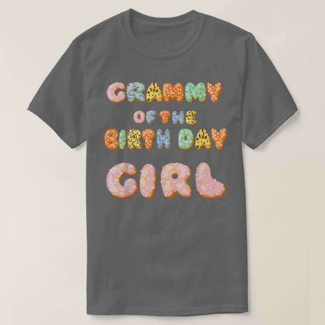 T-shirt Grammy de Donut mignonne Anniversaire Fille Douce  (Design devant)